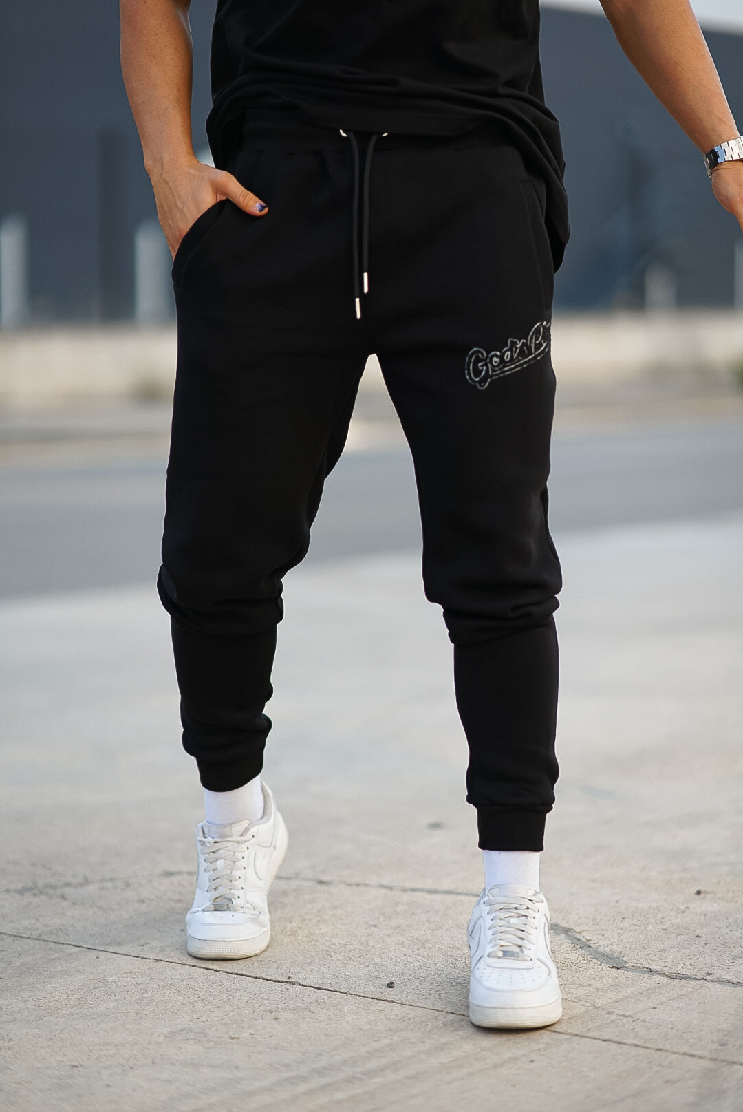 GP Slim Fit Joggers - Black – Gods Plan Clothing